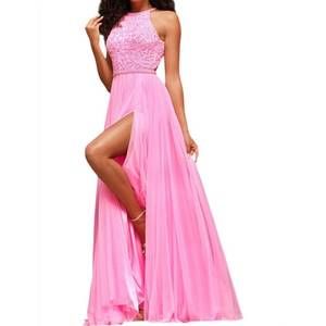 Sherri Hill | Dresses | New Sherri Hill Halter Slit Prom Dress In Candy Pink  | Poshmark